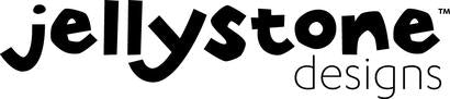 Logo of Jellystone Designs, featuring stylized text of the brand name. The logo represents an Australian brand known for innovative, sensory-stimulating silicone toys and teethers.