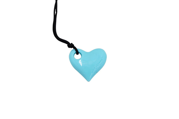 Jellystone Designs Chew Necklace Aqua Tiffany Junior Heart Pendant