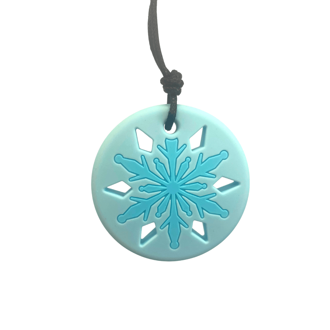 Blue snowflake deals necklace