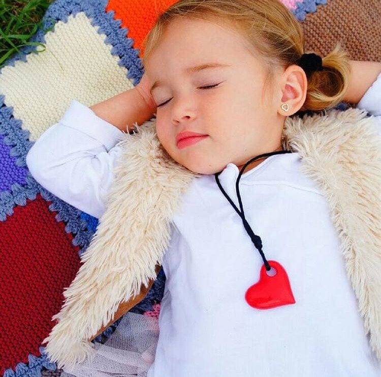 Jellystone Designs Chew Necklace Junior Heart Pendant