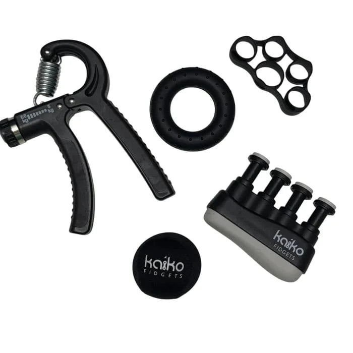 Kaiko Hand Function 5-Piece Hand Grip Set: Fidget, Strengthen, and Play