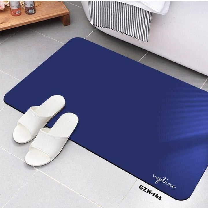 Neptune Blanket Bath Mats & Rugs Blue Diatomite Fast Drying Bathmat (50x80cm)