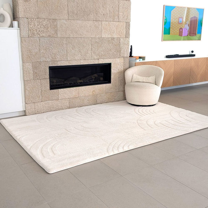 Neptune Blanket Floor Mat Medium - (1.5 x 2m) / Vanilla Cream The Mellow Mat® Cloud Haven 3D (Soft Touch Sensory Tatami Rug)