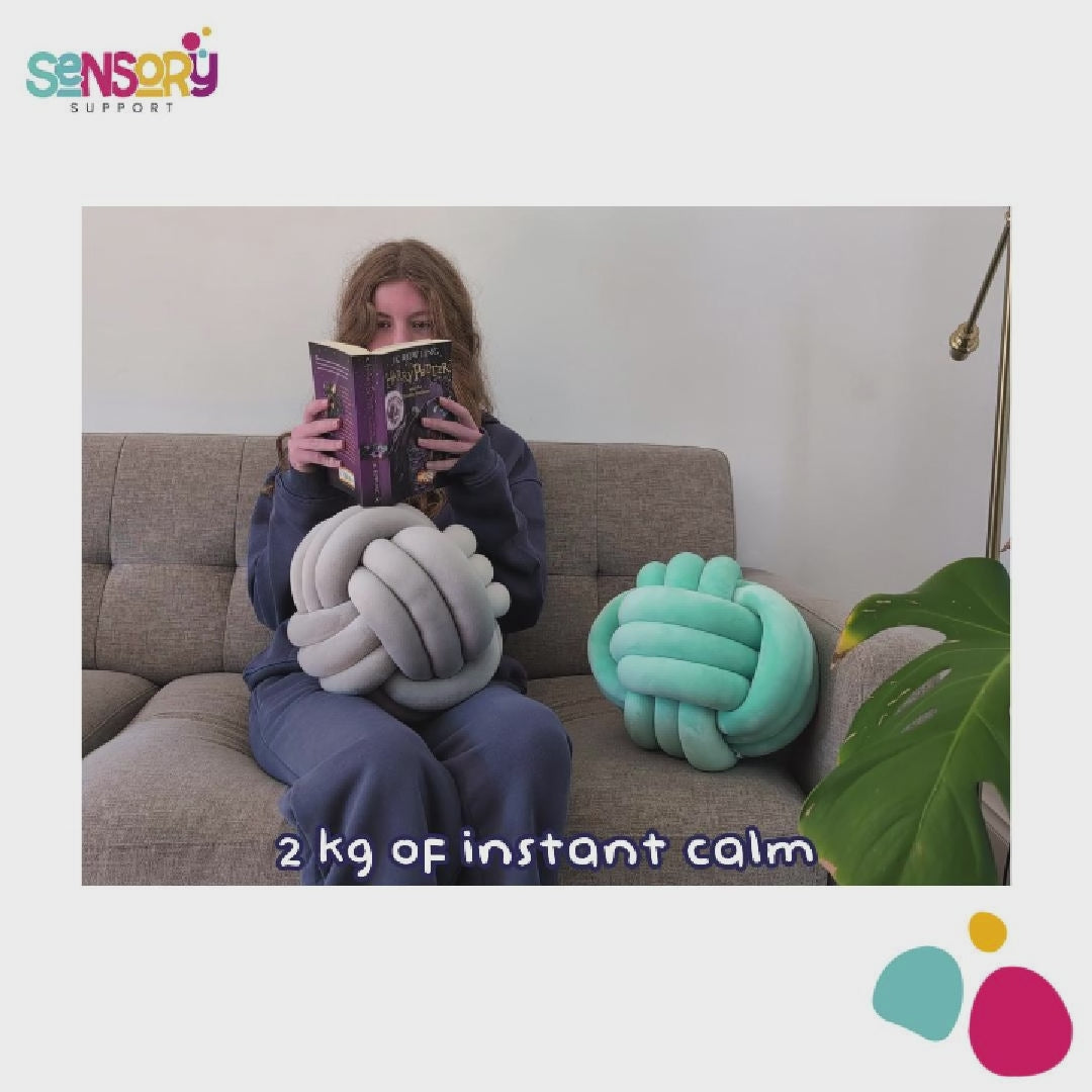 Weighted Knot Ball for Sensory Relief