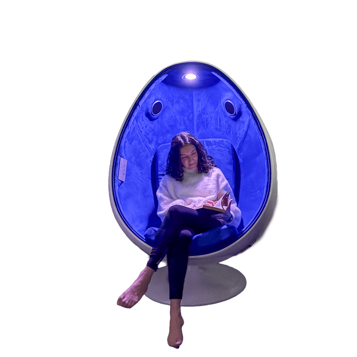 Sensory Support Calming Sensory Seating Sensory Egg Chair with Light and Speakers