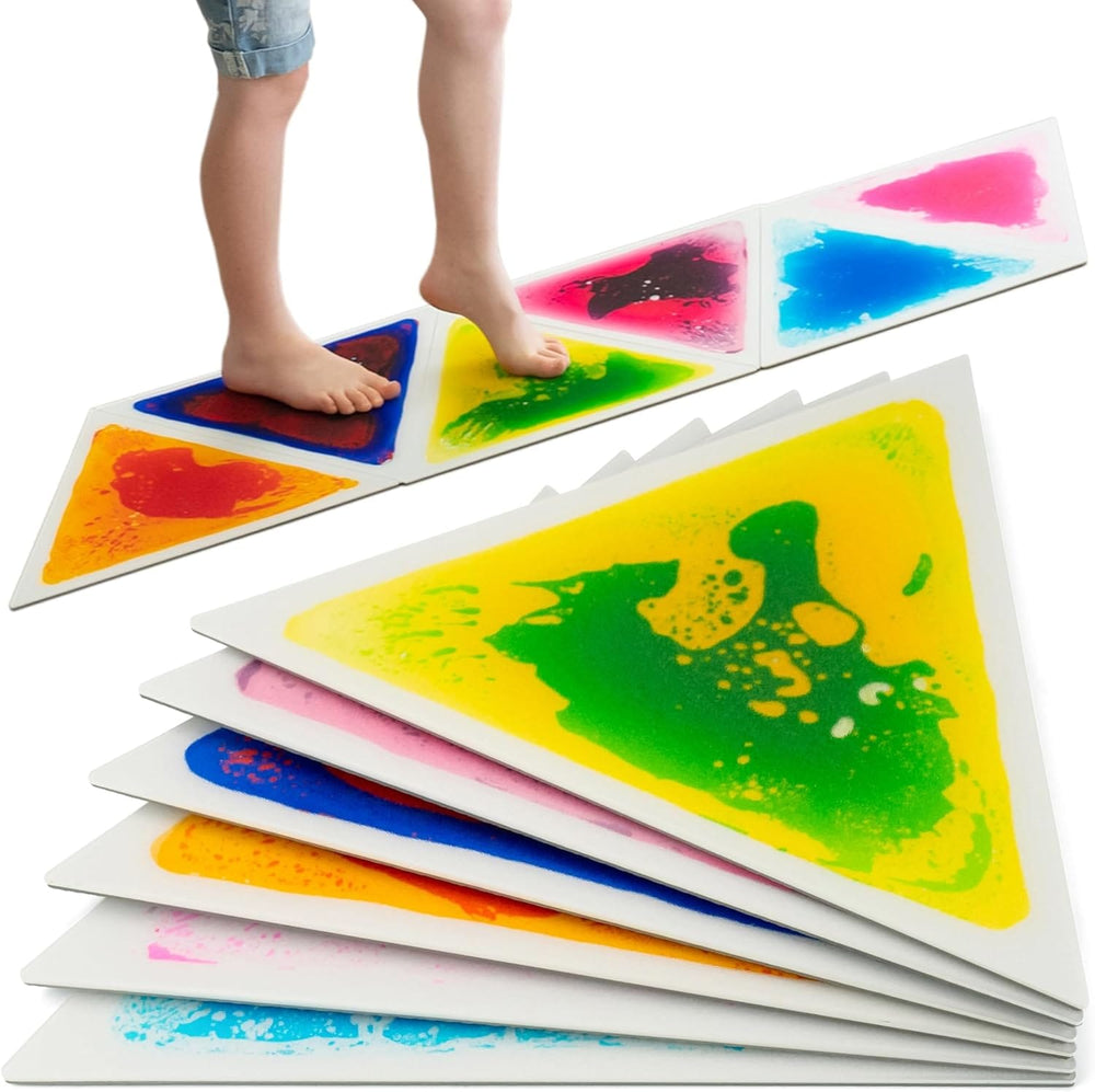 Sensory Support Sensory Floor Tiles Triangle Liquid Floor Tiles | Set of 6