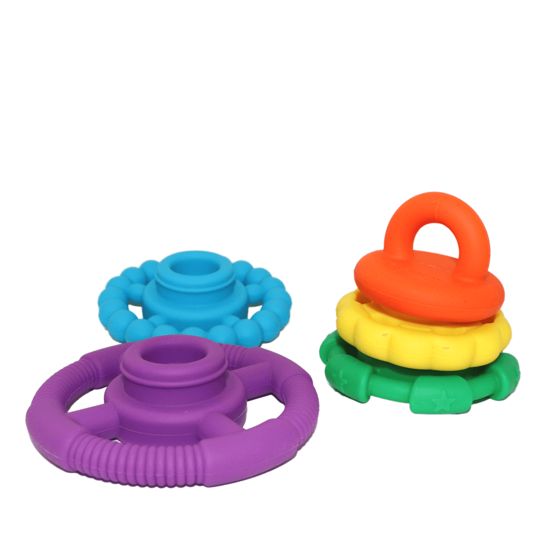 Fun Ways to Use the Rainbow Stacker and Teether for Sensory Play