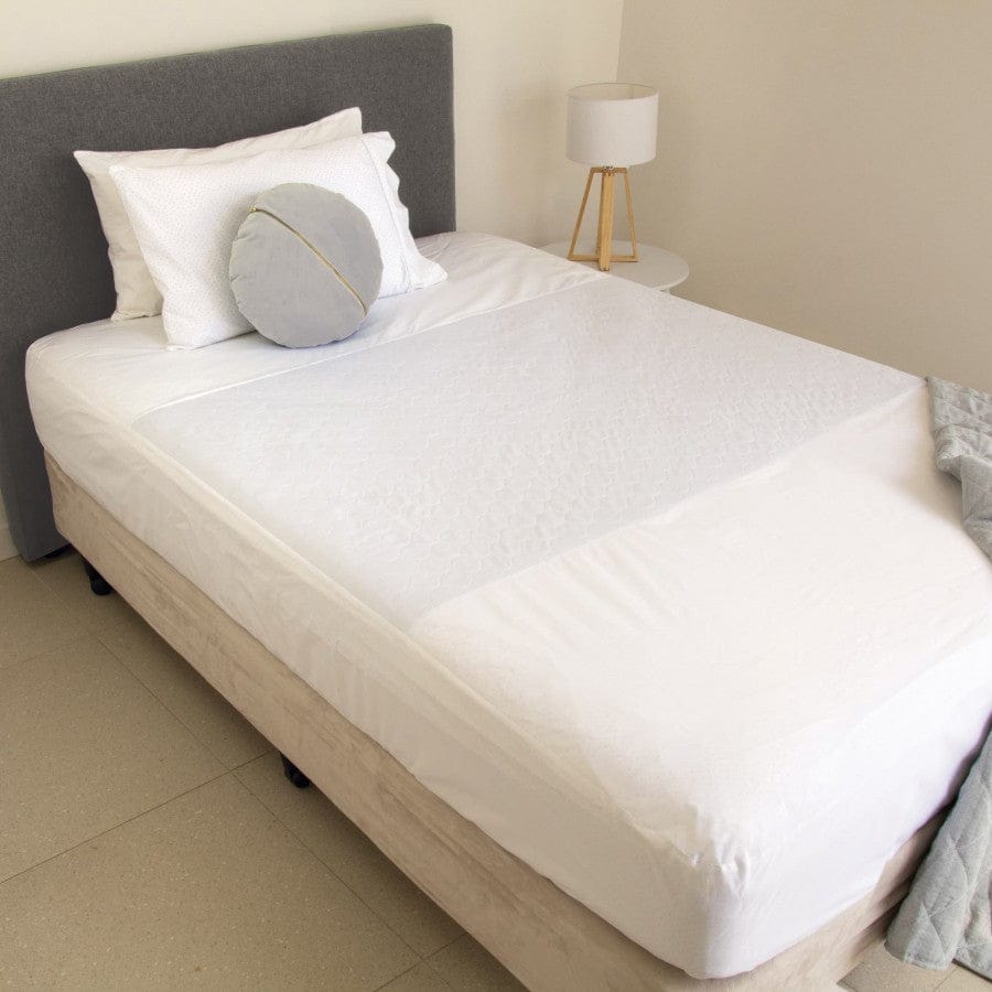Quintro Healthcare Continence White Conni Fitted Bed Pad Sheet - Double