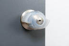 EZ Door Knob Grip fitted to a silver door knob