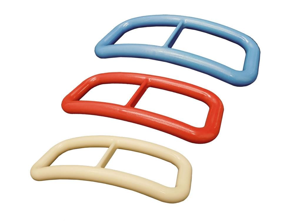 Universal Standing Handle in blue, red and cream