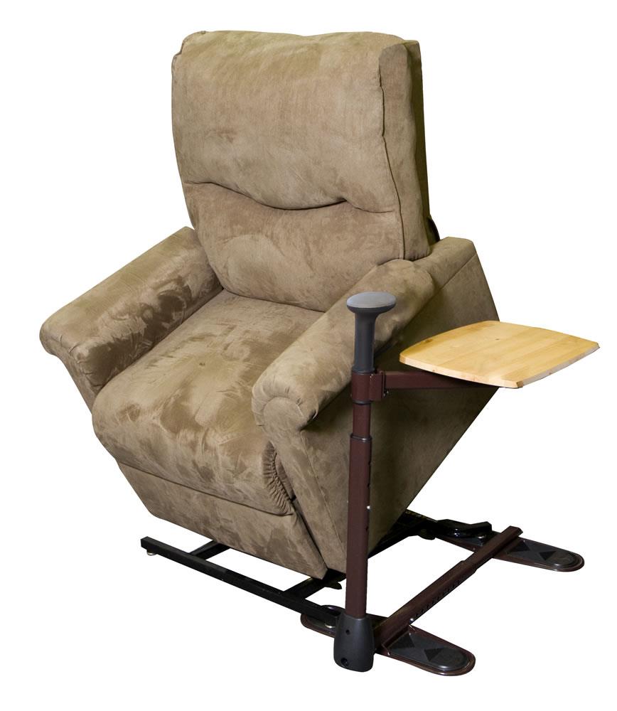 Omni Tray beside a lift recliner