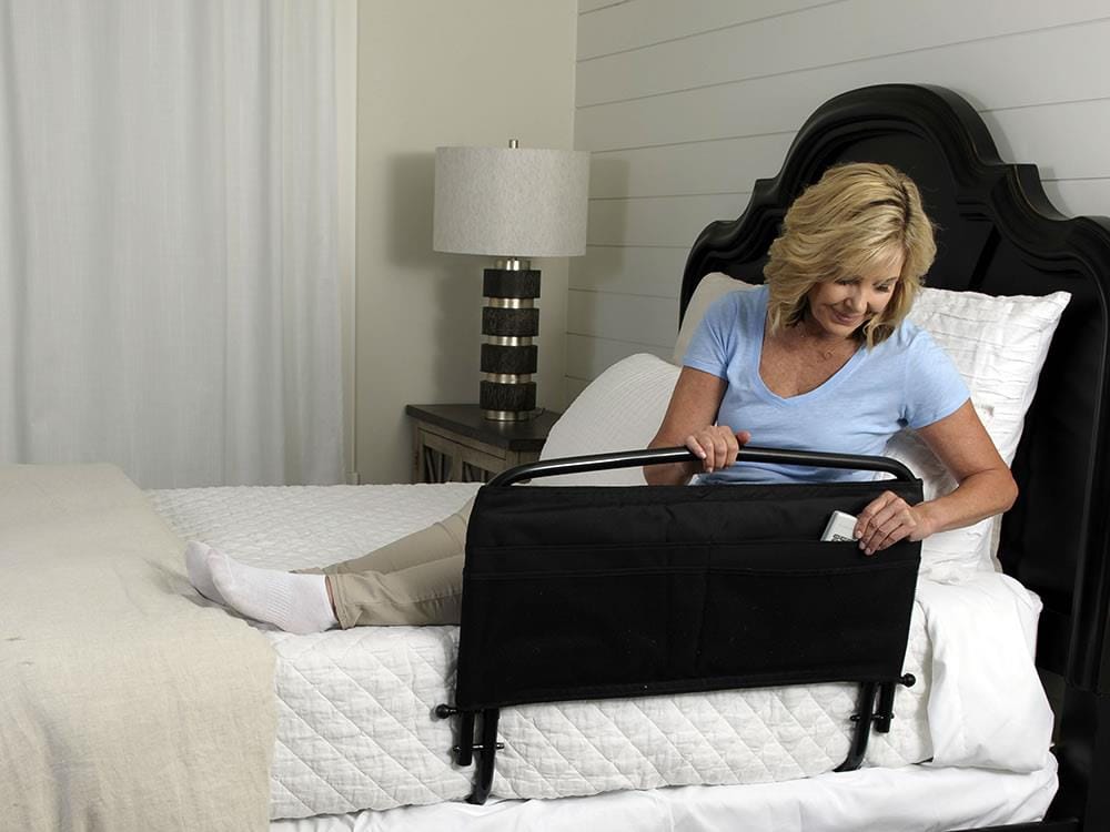 Stander Bedroom & Home Supports Stander 30 Inch Safety Bed Rail with Pouch