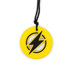 Jellystone Designs Chew Necklace Yellow Strike Energy Pendant