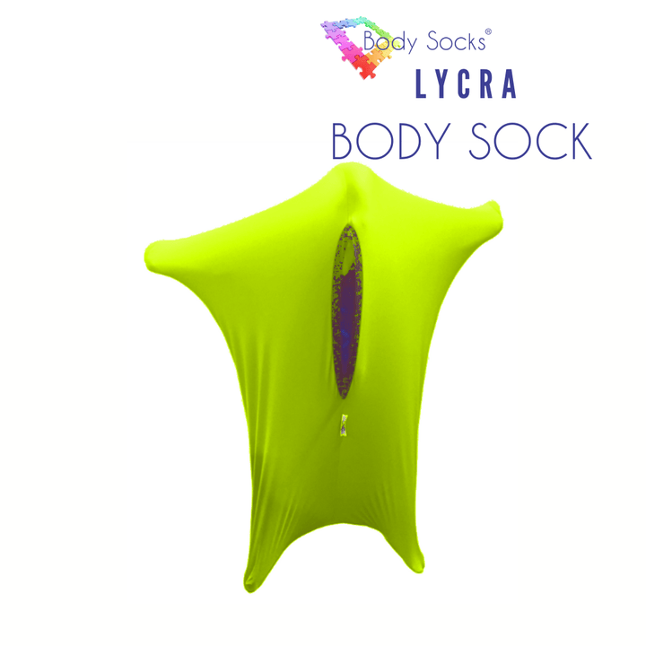 Body Socks Body Sock Small / Yellow Lycra Body Sock