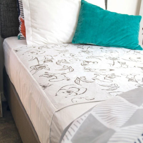 Conni Continence Care Conni Kids Bed Pad with Tuck-ins - Aussie Animals