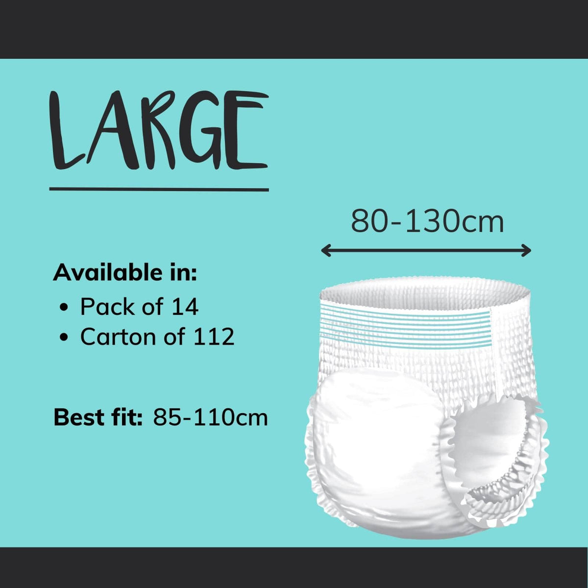 Conni Continence Care Conni Pull Ons Large (Carton of 112)