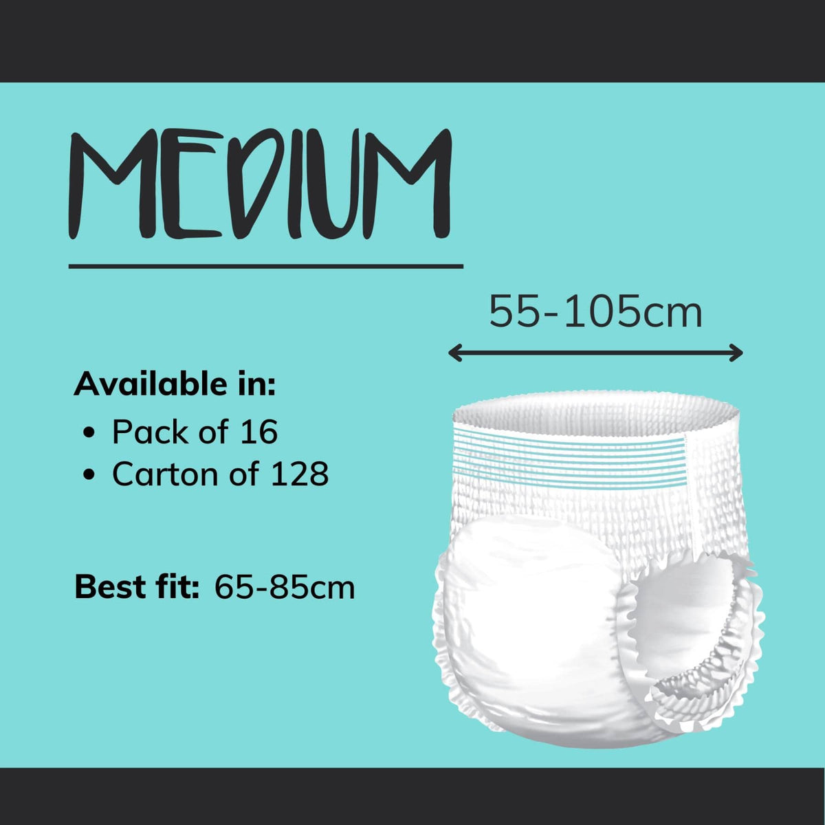 Conni Continence Care Conni Pull Ons Medium (Carton of 128)