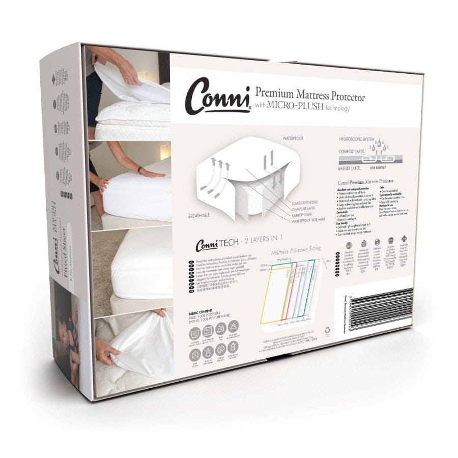 Quintro Healthcare Continence Conni Micro-Plush - King Waterproof Fitted Sheet