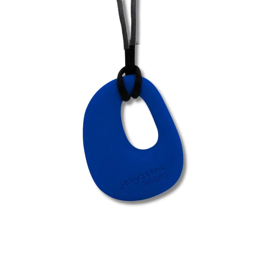 Jellystone Designs Chew Necklace Blueberry Organic Pendant Chew Necklace