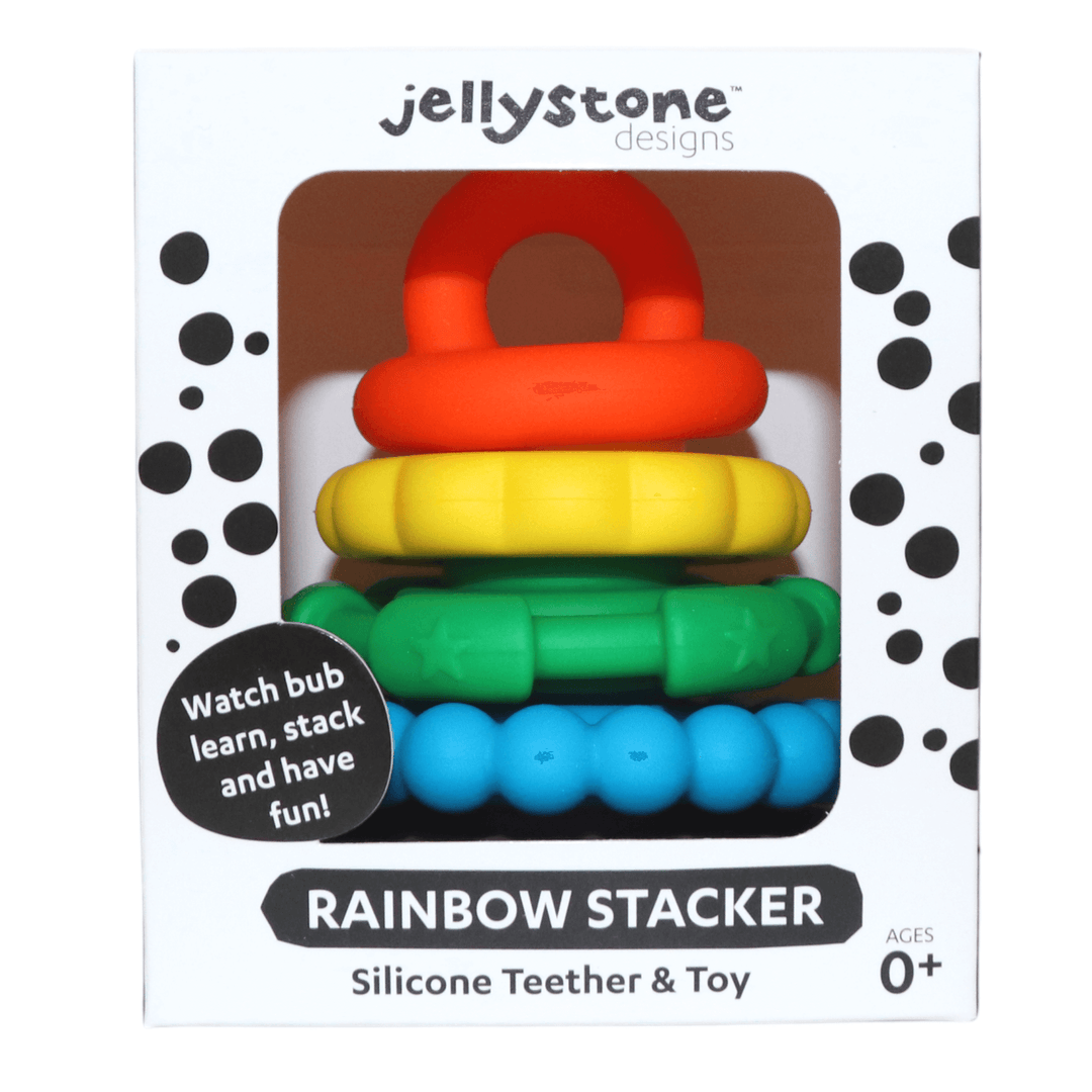 Jellystone Designs Teethers Rainbow Bright Rainbow Stacker and Teether