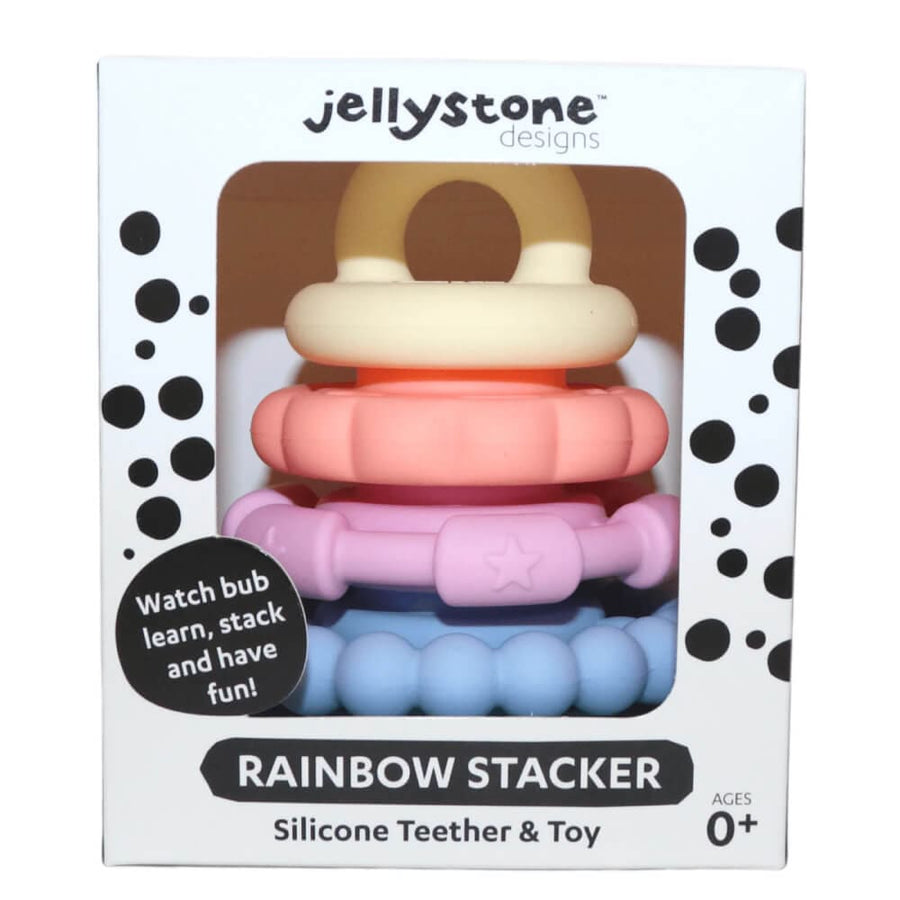 Jellystone Designs Teethers Rainbow Stacker and Teether