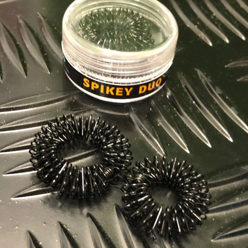 Kaiko Fidget & Fine Motor Black Kaiko Finger Spikey Duo, Standard & Tighter