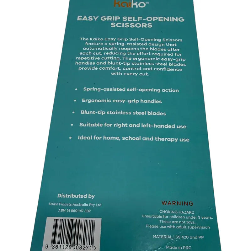 Kaiko Fidget & Fine Motor Easy Grip Self-Opening Scissors