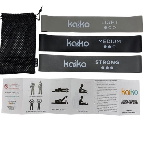 Kaiko Fidget & Fine Motor Kaiko Sensory Foot & Exercise Bands, Set of 3