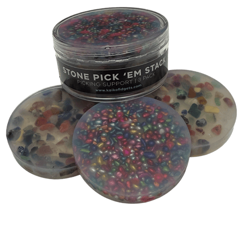 Kaiko Fidget & Fine Motor Kaiko Stone Pick 'Em Stack, 3 Discs
