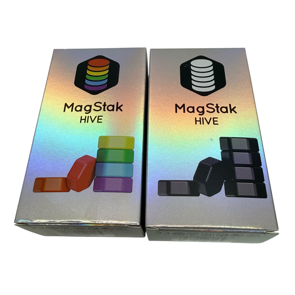 Kaiko Fidget & Fine Motor Magnetic Stacking Fidget, Smooth 6 Piece Set: MagStak Hive
