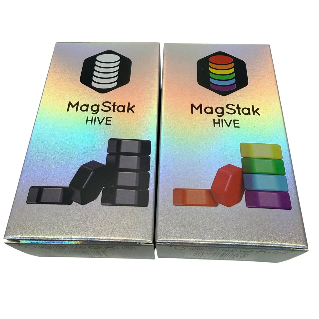 Kaiko Fidget & Fine Motor Magnetic Stacking Fidget, Smooth 6 Piece Set: MagStak Hive