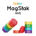 Kaiko Fidget & Fine Motor Rainbow Magnetic Stacking Fidget, Smooth 6 Piece Set: MagStak Hive