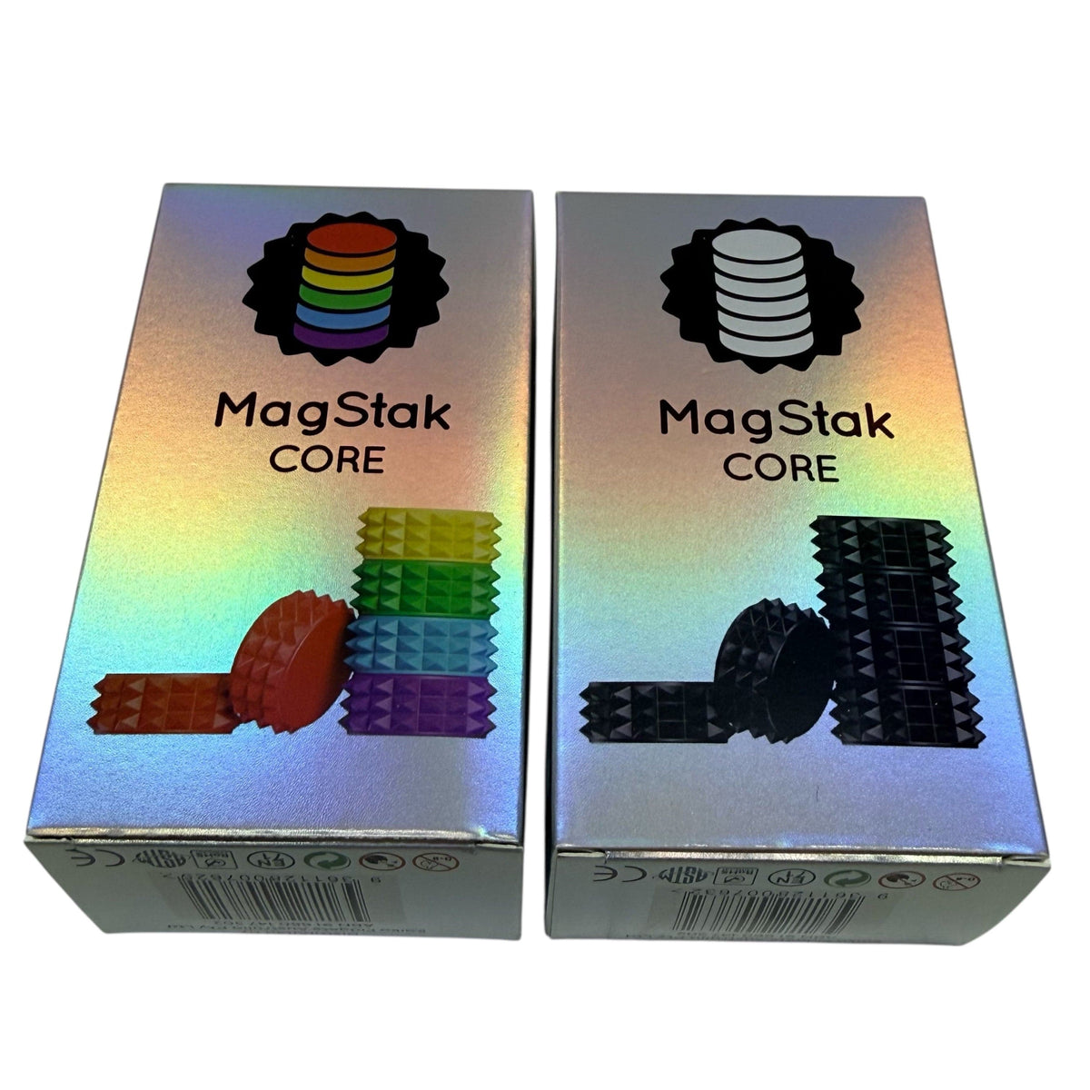 Kaiko Fidget & Fine Motor Textured Magnetic Fidget Stack, 6 Piece Set: MagStak Core