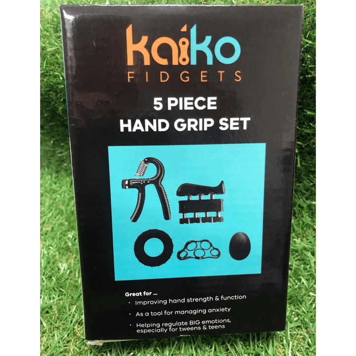 Kaiko Hand Function Hand Grip Set - 5 piece Exerciser & Fidgeting Sensory Kit