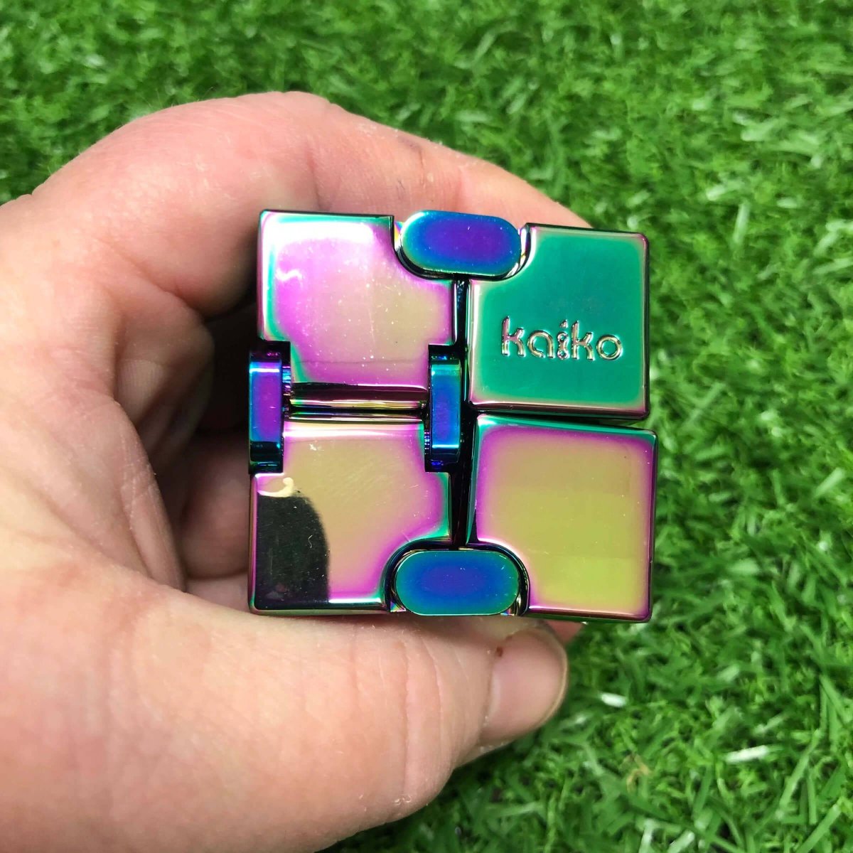 Kaiko Hand Function Infinity Cube Fidget - 165 grams Oil Slick
