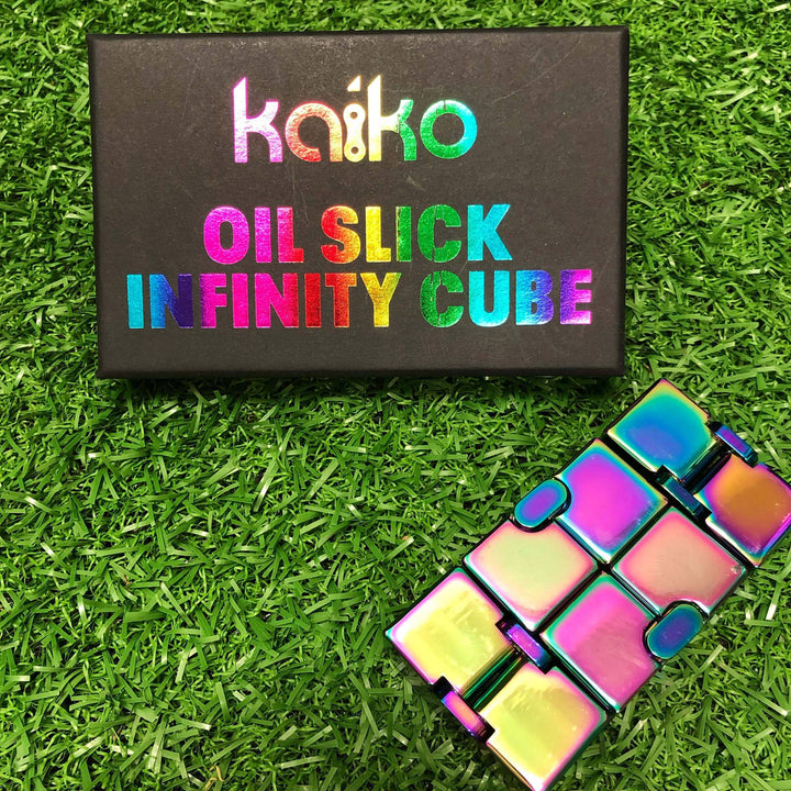 Kaiko Hand Function Infinity Cube Fidget - 165 grams Oil Slick