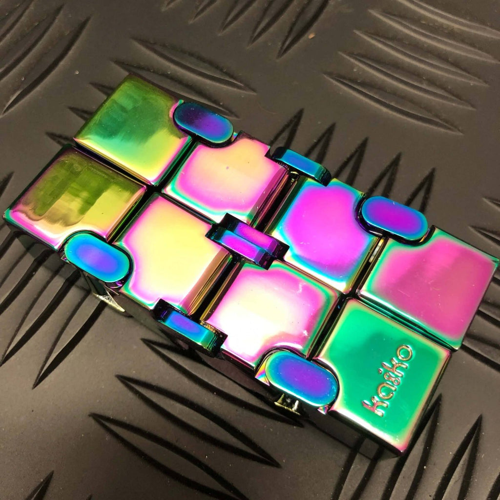 Kaiko Hand Function Infinity Cube Fidget - 165 grams Oil Slick