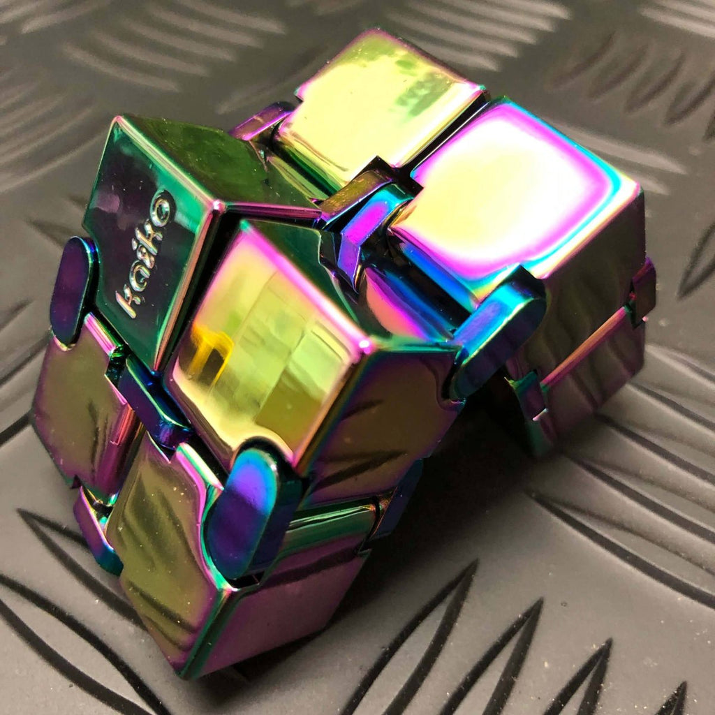 Kaiko Hand Function Infinity Cube Fidget - 165 grams Oil Slick