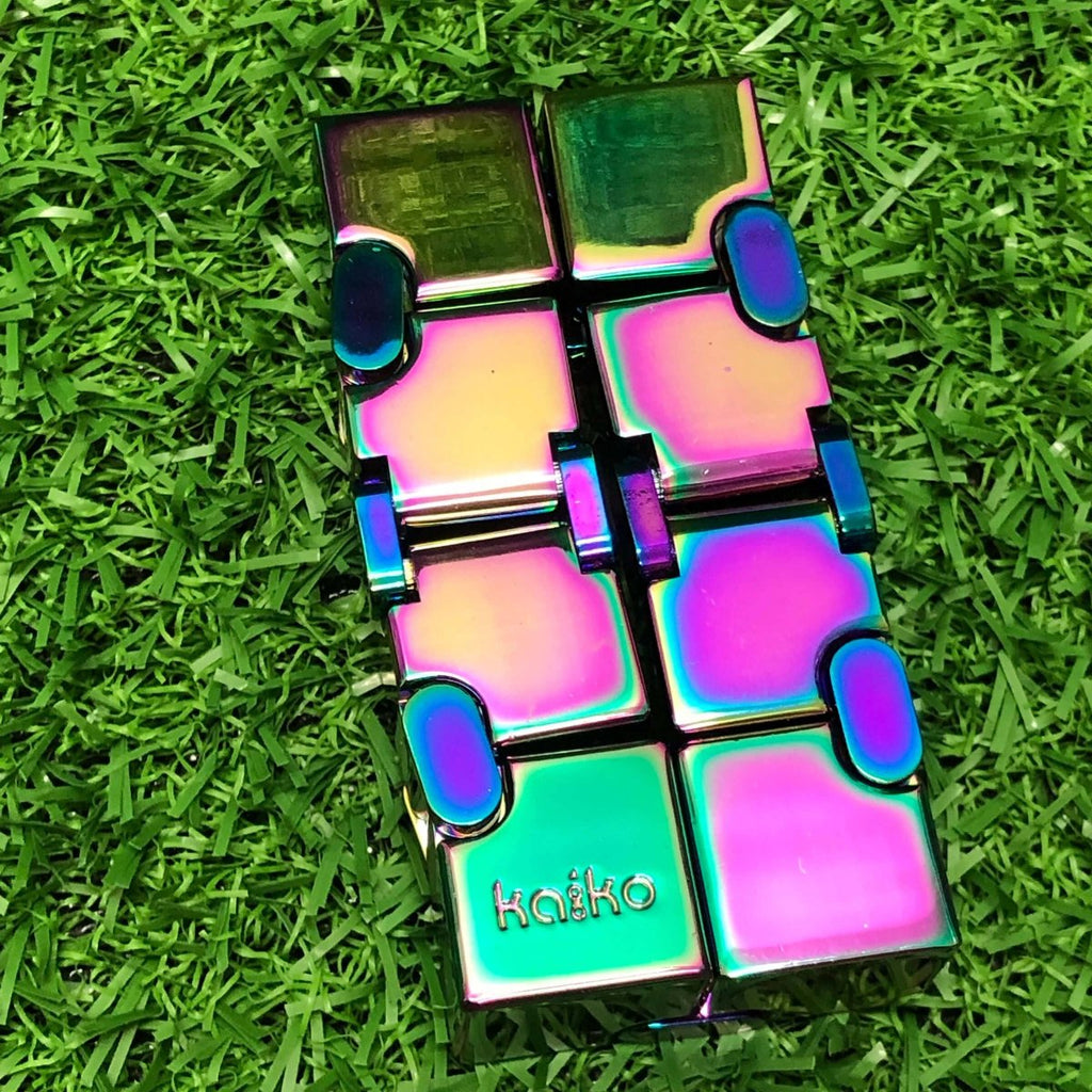 Kaiko Hand Function Infinity Cube Fidget - 165 grams Oil Slick
