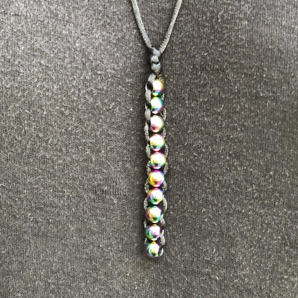 Kaiko Necklaces Oil Slick Caterpillar Fidget Necklace