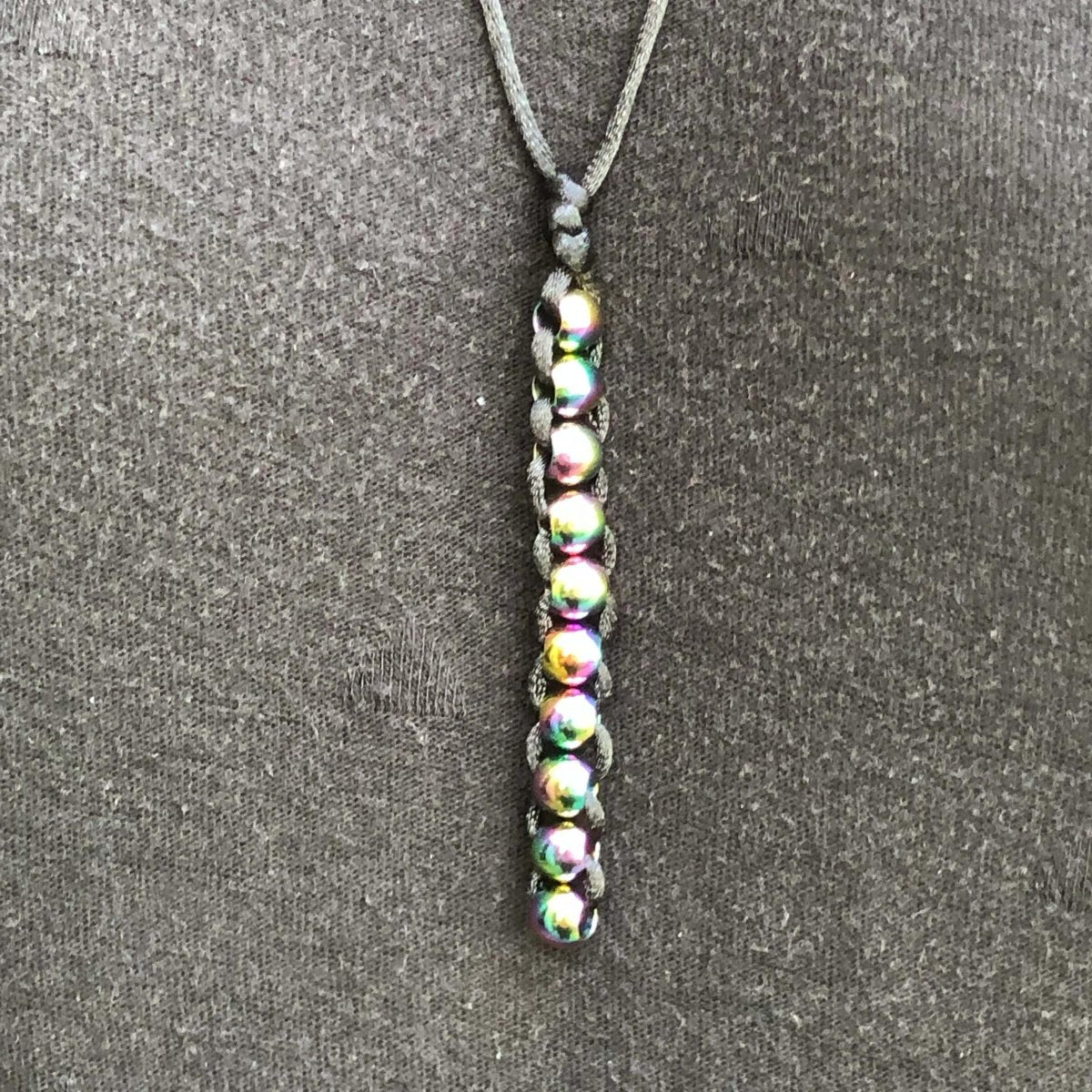 Kaiko Necklaces Oil Slick Caterpillar Fidget Necklace