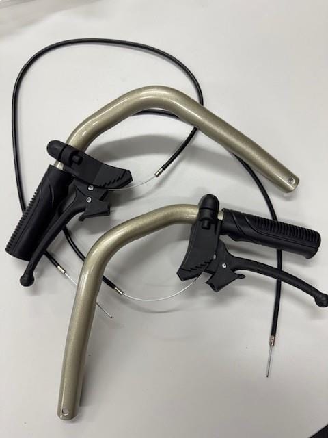 Max Mobility Parts & Accessories Max Mobility Omega LA1 Wheelchair Brake Handle Kit Gold (Pair)