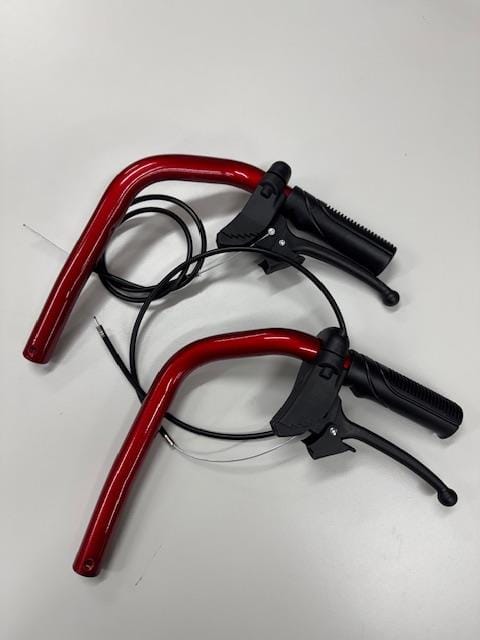 Max Mobility Parts & Accessories Max Mobility Omega LA1 Wheelchair Brake Handle Kit Red (Pair)