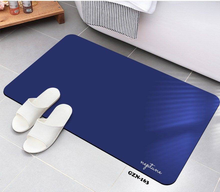 Neptune Blanket Bath Mats & Rugs Blue Diatomite Fast Drying Bathmat (50x80cm)