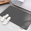 Neptune Blanket Bath Mats & Rugs Dark Grey Diatomite Fast Drying Bathmat (50x80cm)