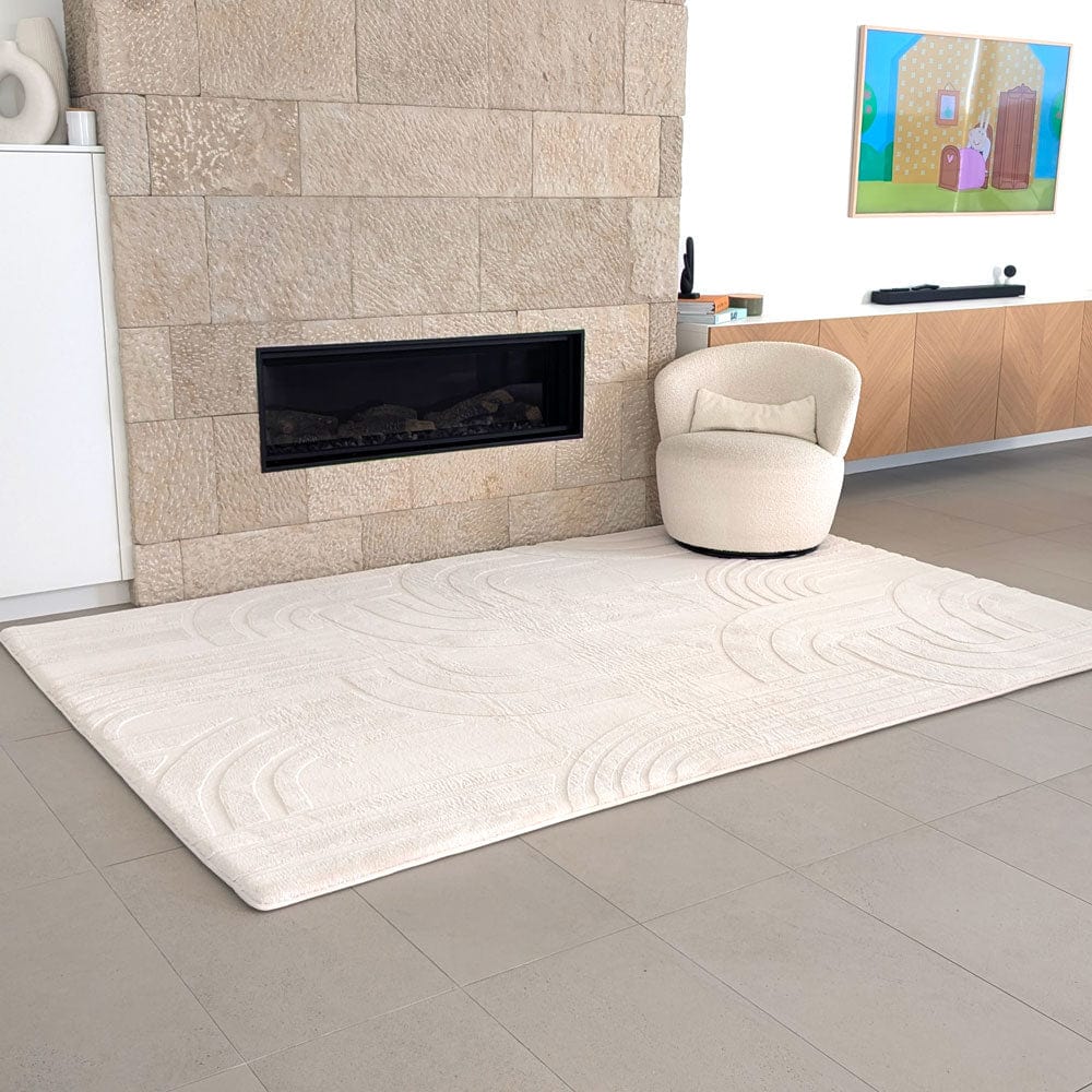 Neptune Blanket Floor Mat Medium - (1.5 x 2m) / Vanilla Cream The Mellow Mat® Cloud Haven 3D (Soft Touch Sensory Tatami Rug)