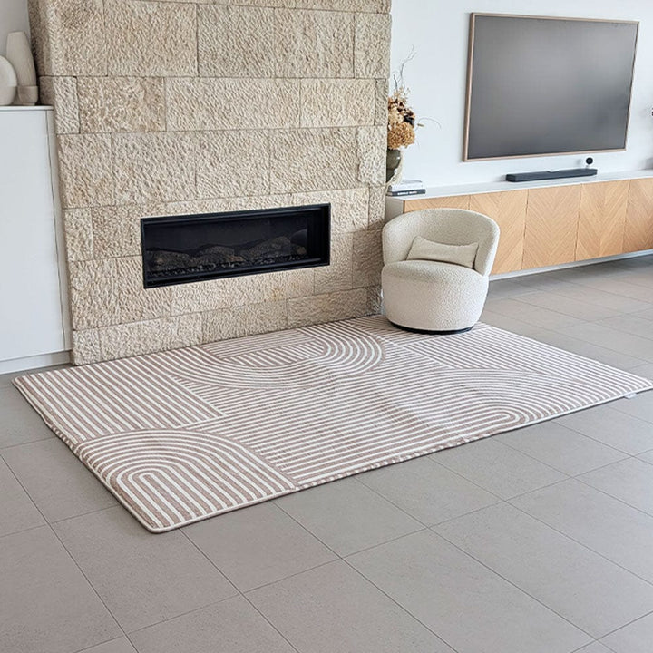 Neptune Blanket Floor Mat The Mellow Mat v2® Designer Print | Sahara Lines (Soft Touch Sensory Tatami Rug) PR13