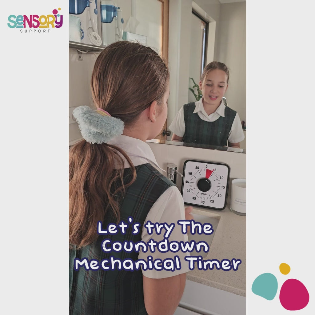 Countdown Mechanical Timer, 60-Minute Visual Timer