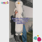 Penguin Cuddle Cushion, Giant Cooling Body Pillow