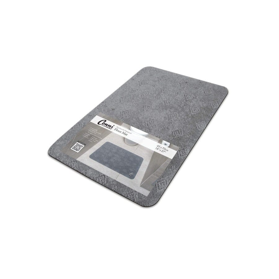 Quintro Healthcare Bathroom & Toilet Grey Conni Floor Mat - Compact